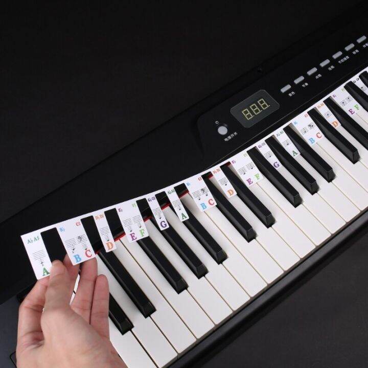 61 Keys 88 Keys Removable Piano For KEY Labels Piano Keyboard Stickers