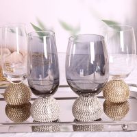 1PC Fairy Diamond Fat Belly Cup Decorated Whiskey Wine Glass Diamond Water Glass Red Wine Glass Wine Glass Cocktail Cup