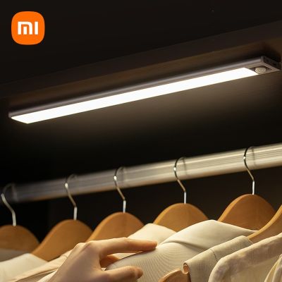 XIAOMI Motion Sensor Light Wireless LED Night Light USB Rechargeable Lamp For Kitchen Cabinet Wardrobe Lamp Staircase Backlight Night Lights