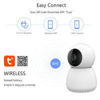 กล้องรักษาความปลอดภัยไร้สาย WiFi 720P,กล้อง IP ตรวจตราในร่มเฝ้าระวังเด็กด้วยการมองเห็นได้ในเวลากลางคืนระบบเสียงสองทางตรวจจับความเคลื่อนไหวจากระยะไกล