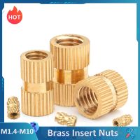 M1.4 M1.6 M2.5 M3 M4 M5 M6 M8 M10 Brass Pure Copper Metric Thread Injection Molding Knurl Insert Nut Nutsert Embedded Nuts