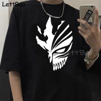 Bleach Zaraki Kenpachi Japanese Anime T Shirt Funny Japanese Manga Graphic Tshirts Loose Tees 100% Cotton Gildan