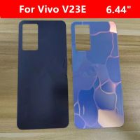 V23e ปลอกหุ้มสำหรับ Vivo V23E 6.44 "เคสด้านหลังซ่อมฝาหลังปิดโทรศัพท์ประตูหลังโทรศัพท์ + กาวโลโก้