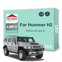 LED ภายในหลอดไฟชุดสำหรับ Hummer H2 2003 2004 2005 2006 2007 2008 2009รถแผนที่โดมลำต้นยานพาหนะโคมไฟ C An BUS ไม่มีข้อผิดพลาด