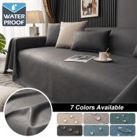 【jw】▧♀  Cobertor de sofá impermeável para casa tampa do sofá chaise lounge toalha antiderrapante sala estar novo inverno