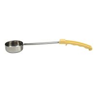 THLCG7 Pizza Spread Sauce Ladle Rubber Handle Flat Bottom Kitchen Cooking Spoon Stainless Steel Measuring Stir Soup Spoon