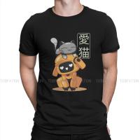 K Vrc And A Cat In Love Classic Unique Tshirt Love Death Robots Tv Comfortable Creative Gift Idea T Shirt Stuff Ofertas S-4XL-5XL-6XL