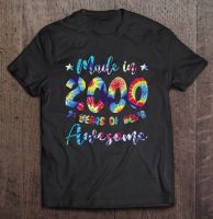 21 Years Old 21St Birthday Decoration Made In 2000 Tie Dye 21 Years Of Being Awesome T Shirt Tshirt T Shirt Gildan