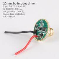 20mm 3A 4modes driver input 3-4.2V output 3A suitable for 3V LED,temperature control ,low voltage protection,Anti-reverse