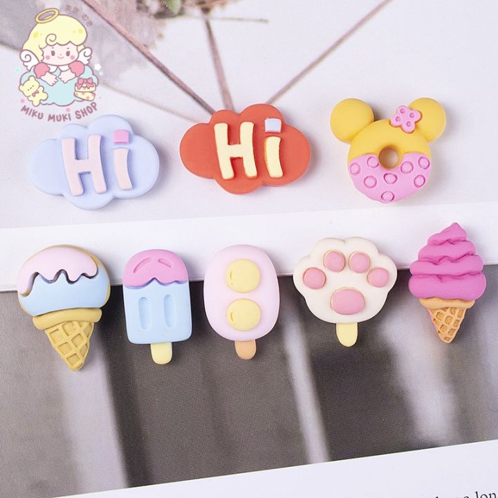 พร้อมส่ง-สติ๊กเกอร์ขนมหวานสุดน่ารัก-สติกเกอร์-diy-3d-สติ๊กเกอร์นูน-แถมกาวติด