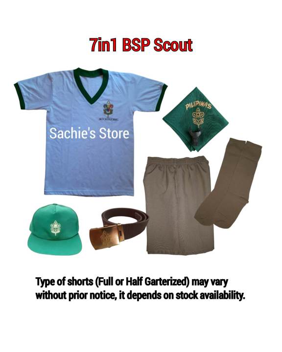 7in1 Boyscout Uniform BSP Scout Set (with Cap) | Lazada PH