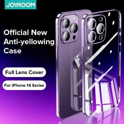 「Enjoy electronic」 JOYROOM Case For iPhone 14 13 12 Pro Max HD Full Lens Cover Plating Edge Shockproof Case Cover For iPhone 13 12 Pro Max Case