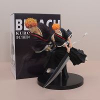 Bleach GK ตุ๊กตาขยับแขนขาได้อนิเมะ,Estatueta ชุดคอสเพลย์ Kurosaki Ichigo Kurosaki,ของเล่นตุ๊กตาโมเดลของสะสม PVC,17Cm