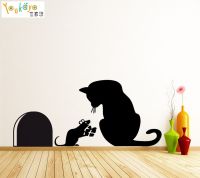 【CW】 hole Vinyl Wall Sticker Decal Mural Pets Wallpapers