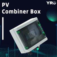 Solar PV Combiner Box 1 String 1000V DC Phovotoltaic Distribution Box 2 in 1 out Lightning Protect Waterproof IP65 Wire Set