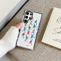 DDONG เคสสำหรับ Samsung Galaxy S22 S22พิเศษ S21แฟชั่นผู้หญิงกันกระแทกทางม้าลายดูเดิลสำหรับคนเดินเท้าเคส TPU