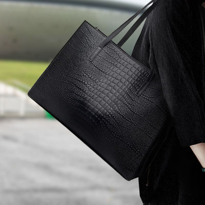 Shoulder bag handbag womens alligator print commuter bag womens bag