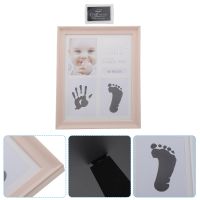 Limited Time Discounts Hand Foot Inkpad Photo Frame Baby Footprint Kit Infant Keepsake Handprint Picture