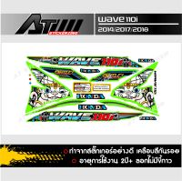 สติ๊กเกอร์เวฟ 110i 2017 Wave วานร