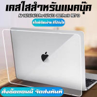 ✨ส่งจากไทย✨เคสMacbook เคสแมคบุ๊ค เคสใสคอมพิวเตอร์ MacBook Case M1/M2/13/Pro13 Air13/Pro13/Pro14/Pro16 13 Pro 13 15 16 นี่เรียกว่าปกป้องรอบด้าน + กันลายนิ้วมือ