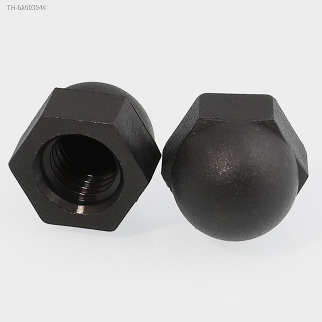 nylon-acorn-cap-dome-nuts-white-black-plastic-hexagon-hex-nut-m3-m4-m5-m6-m8-m10-m12-m14-m16-m18-m20-for-insulation-use