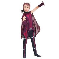 Scarlet Witch Halloween Costumes Elegant Dress And Cape For Kids Girls Perfect for Costume Parties And Cosplay Sizes XS to XL