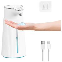 Automatic Soap Dispenser, Automatic Wall Mount Soap Dispenser, 400Ml USB Rechargeable Electric Soap Dispenser