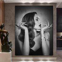 Angelina Jolie Vintage Home Room Bar Cafe ภาพยนตร์โรงละคร Decor Aesthetic Art Wall ภาพวาดผ้าใบพิมพ์วันเกิด Gift