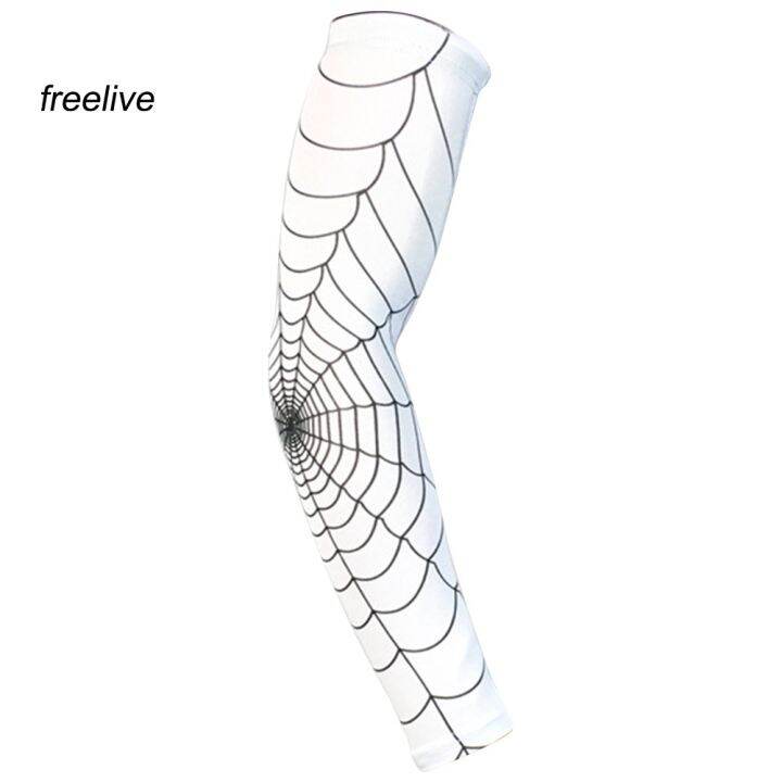 flespider-web-pattern-arm-guard-tennis-badminton-sports-elbow-arm-sleeve-pad-ce