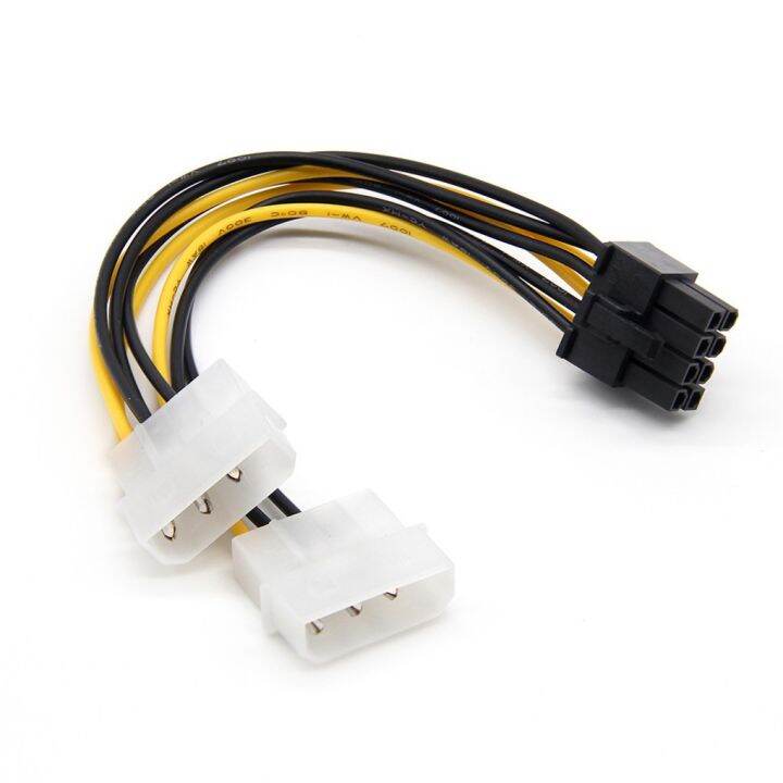 dual-molex-4pin-ide-to-8-pin-vga-การ์จอ