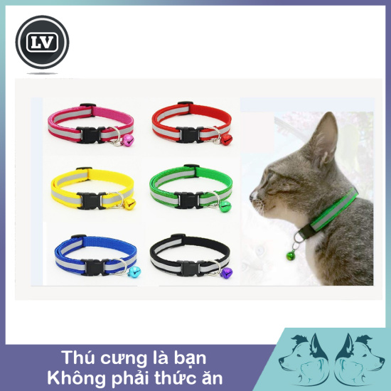 Vòng cổ phản quang cho chó mèo - màu ngẫu nhiên  khách chọn màu ib riêng - ảnh sản phẩm 3