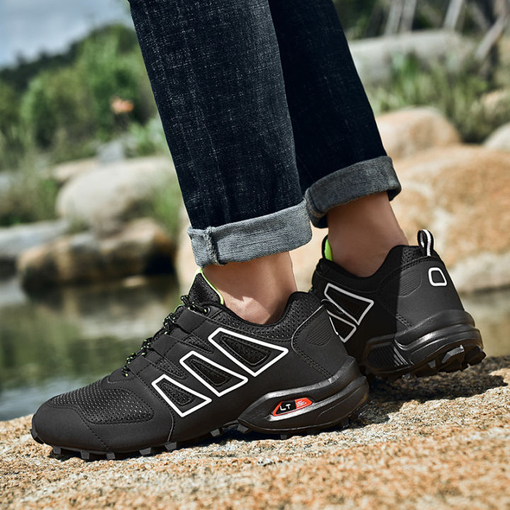 รองเท้าเดินป่ามืออาชีพ-รองเท้าเดินป่ากันลื่นสำหรับผู้ชายพื้นยางกันกระแทกทนทานรองเท้าเดินป่า39-47-2023