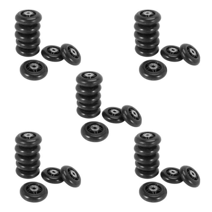 40 Pack Inline Skate Wheels Beginner's Replacement Wheel with Bearings