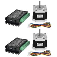 2X Nema 23 23HS5628 Stepper Motor 57 Motor 2.8A with TB6600 Stepper Motor Driver NEMA17 23 (8.0MM)