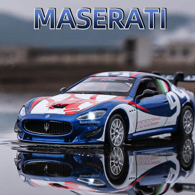 1:32 Maserati GranTurismo MC GT4ล้อแม็กรถยนต์รุ่นที่มีดึงกลับแสงเสียงเด็กของขวัญคอลเลกชัน D Iecast ของเล่นรุ่น