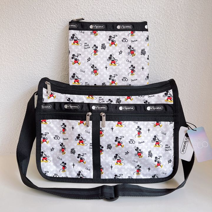 lesportsac-2023-กระเป๋าสะพายข้างแบบใหม่กระเป๋าสะพายข้าง7507ขนาดใหญ่มาพร้อมกับกระเป๋าเปลี่ยนแบบเดียวกัน