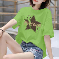 BK-665-SHORT เสื้อยืดแขนสั้นพร้อมส่ง 10สี ลายการ์ตูน ขายดีตามเทรนต์ ลายน่ารัก สีสันสดใส่น่ารัก ใส่ได้ทั้งหญิงและชาย [S-3XL]