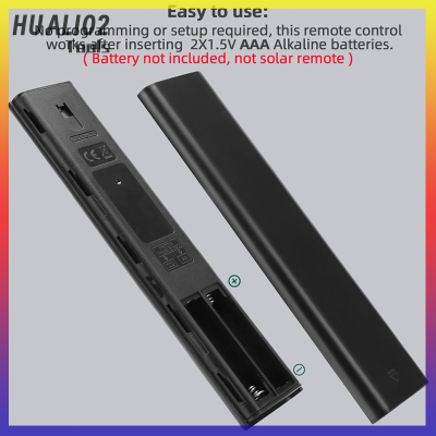 HUALI02 2023ใหม่รีโมทคอนโทรลด้วยเสียงผ่านบลูทูธอเนกประสงค์ใช้ได้กับ Samsung LED QLED 4K 8K UHD HDR Smart TVS Netflix PRIME Video