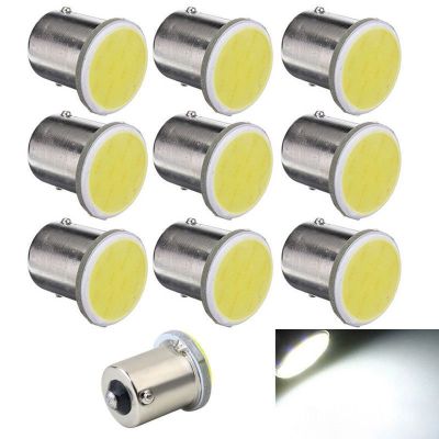 10pcs White 1156 BA15S P21W Led Car LED 1156 Lamp COB 12 SMD 12V Voltage