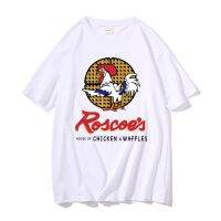 Funny Roscoe S House Of Chicken Waffles T-Shirts MenS Oversized Pure Cotton Tee Male Tshirt Men Fashion T Shirts