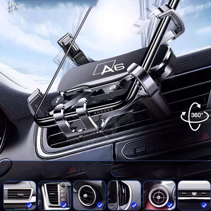 for-audi-a6-car-accessories-car-mobile-phone-holder-air-vent-outlet-clip-stand-gps-gravity-navigation-bracket