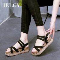 CODiy085671 IELGY In Stock/ Womens Platform Suede Sandals With Comfortable Sole/Large Size 40