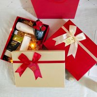 [COD] box empty red sense birthday gift size pajamas wedding scarf packing