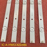 5pcs LED Backlight Strip For Panasonic TC-43SV700B TC-43DS630C TX-43ESW504 TH-43C410K TC-43ES630B TC-43FS630B IC-A-HWCC42D486