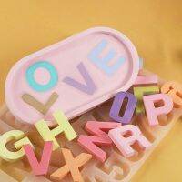 DIY 26 Letters Silicone Mold Handmade Name Spelling Pendant Jewelry Resin Plaster Number Mold Creative Decoration Small Jewelry Wall Chargers