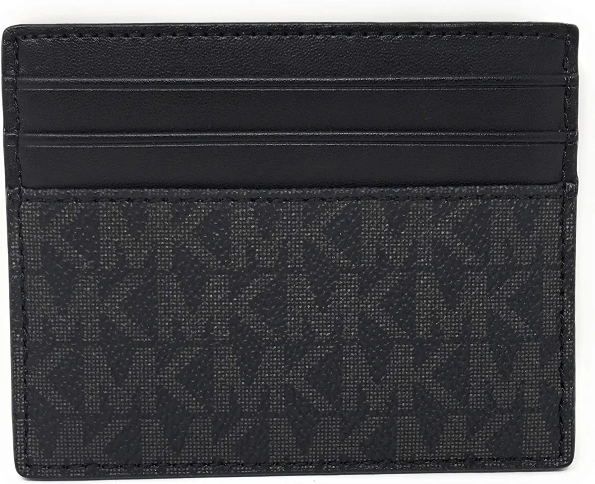 Michael Kors Men's Cooper Tall Card Case Wallet Black | Lazada