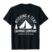 Funny Adult Camping Shirts Men Women Pitching A Tent T-Shirt Tshirts For Men Printed On Tops Shirt Retro Design Cotton