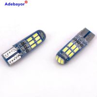 50ชิ้น W5W T10หลอดไฟ LED 194รถยนต์12V 4014 15 SMD ซิลิโคนสีขาวไฟท้ายรถยนต์ไฟจอดรถโคมไฟอ่านหนังสือโดมภายใน