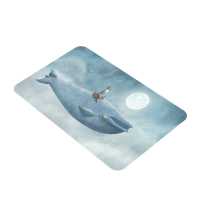 Kitchen whale pattern car door mat cartoon non-slip car printing mat bathroom floor