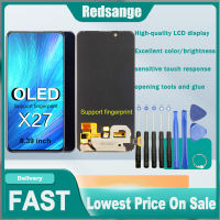 Redsange จอแสดงผลขนาดเต็มจอสำหรับ Vivo X27 V1829T/A, V1829A, V1838A/Vivo V15 Pro Vivo 1818 LCD หน้าจอสัมผัส Digitizer สำหรับ Vivo X27 Vivo V15 Pro Lcd